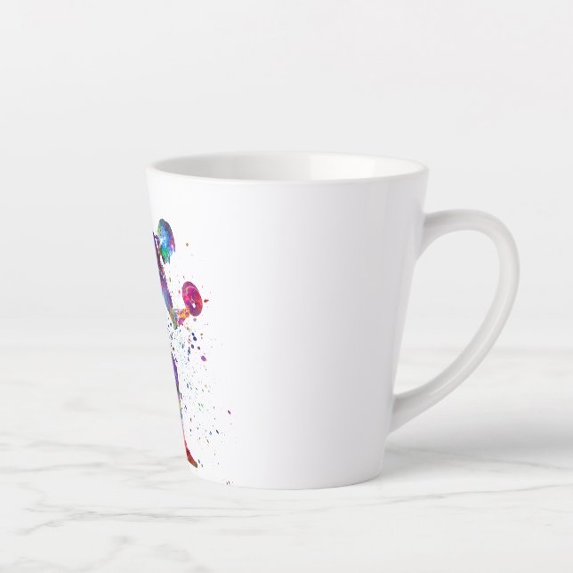 Caneca De Café Latte gymnastics exercise (Direita)