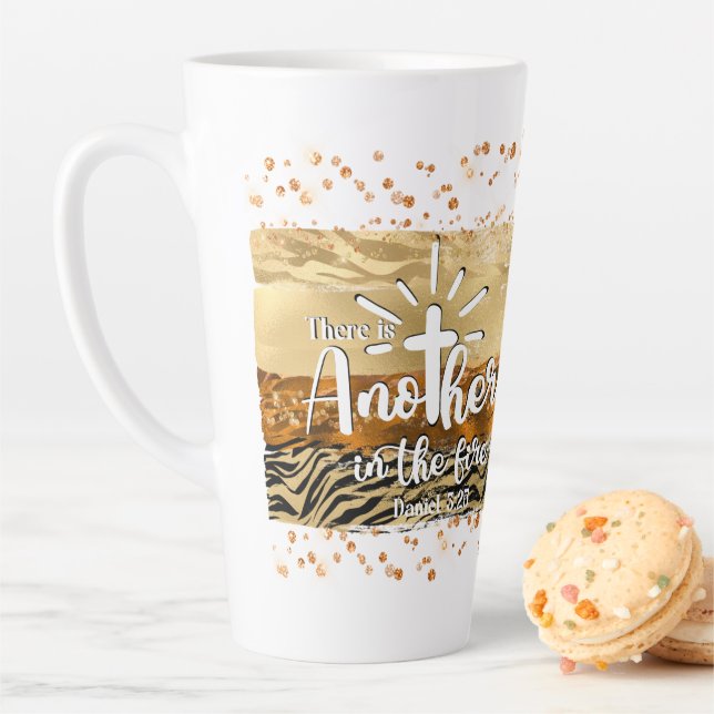 Caneca De Café Latte Há Outro No Café Cristão De Fogo  (In Situ)