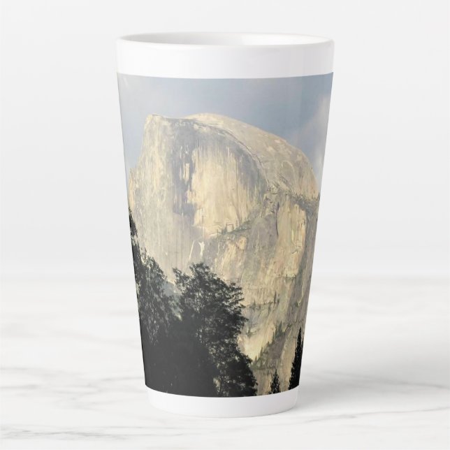 Caneca De Café Latte Half Dome, Parque Nacional de Yosemite, CA (Frente)