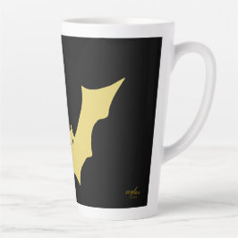 Caneca De Café Latte Halloween BOO latte Mug, poeta Adiela Akoo