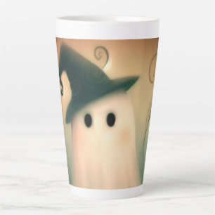 Caneca De Café Latte Halloween/Fantasma/Queda/Ornamento Whimsical