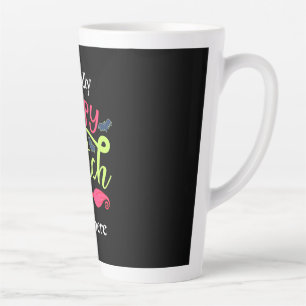 Caneca De Café Latte Halloween Gift Uma Bruxa Realmente Feliz Vive Aq