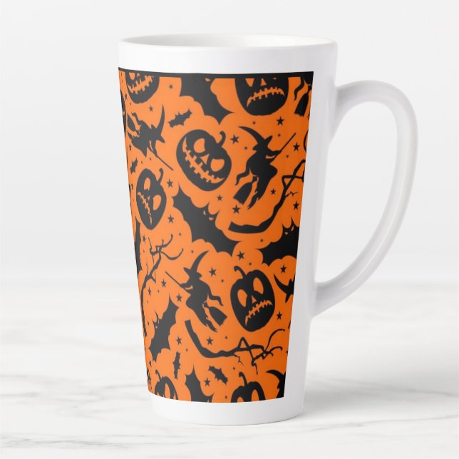Caneca De Café Latte Halloween Latte Mug (Direita)