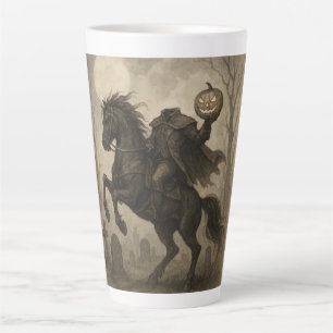 Caneca De Café Latte Halloween/Outono de Cavaleiro Sem Cabeça Vintage/G