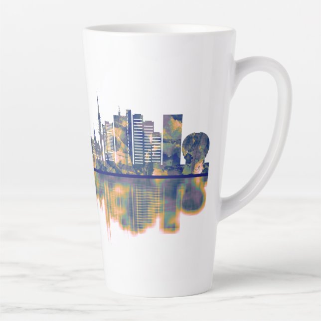 Caneca De Café Latte Hanover Skyline (Direita)