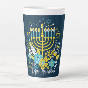 Caneca De Café Latte Hanukkah Latte Mug