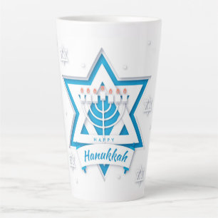 Caneca De Café Latte Hanukkah Latte Mug