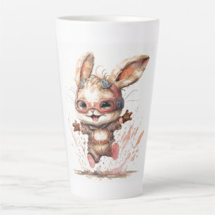 Caneca De Café Latte Happy Bunny Latte Mug