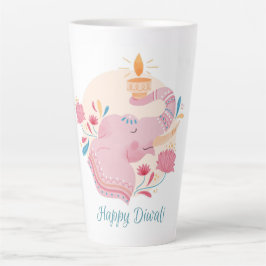Caneca De Café Latte Happy Diwali