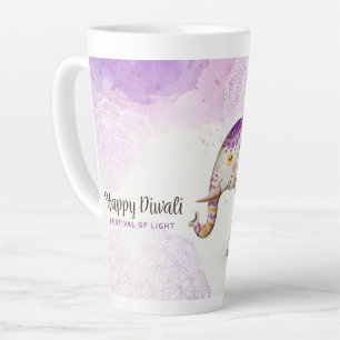 Caneca De Café Latte Happy Diwali