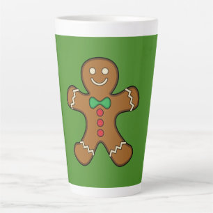 Caneca De Café Latte Happy Gingerpão Man