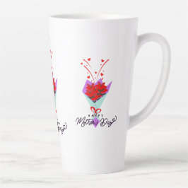 CANECA DE CAFÉ LATTE HAPPY MOTHER DAY GIFT