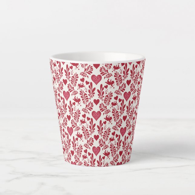 Caneca De Café Latte Happy Valentine Design  Kaffeetasse Milchtasse (Frente)