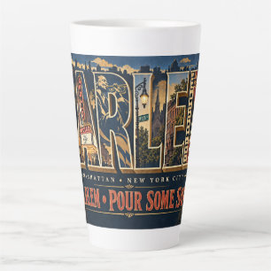 Caneca De Café Latte Harlem Manhattan NYC
