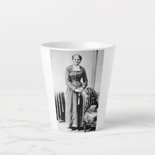 Caneca De Café Latte Harriet Tubman Conductor Underground Railroad (Frente)