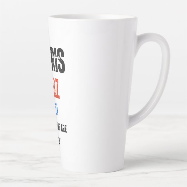 CANECA DE CAFÉ LATTE HARRIS WALZ 2024 (Direita)