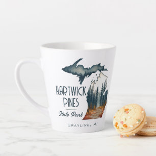 Caneca De Café Latte Hartwick Pines State Park Souvenir Gift