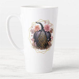 Caneca De Café Latte Harvest Floral Monograma