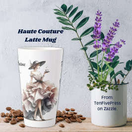 Caneca De Café Latte Haute Couture Latte Mug