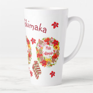 Caneca De Café Latte Hawaiian Mele Kalikimaka Mug