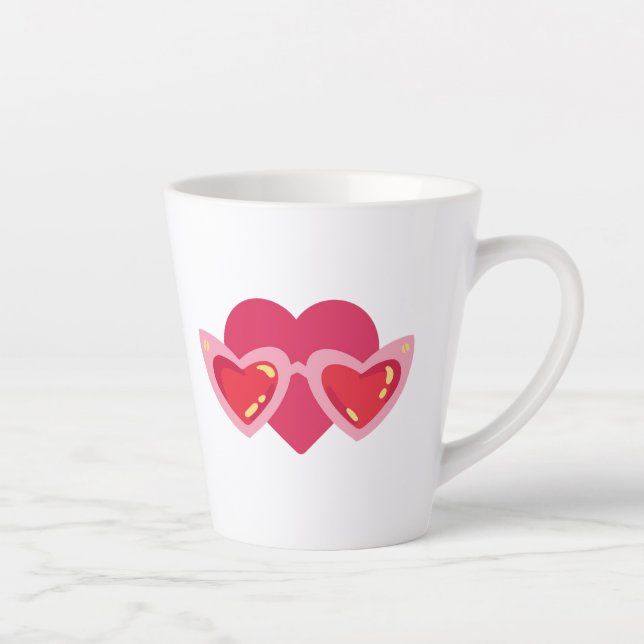 Caneca De Café Latte Heart (Direita)