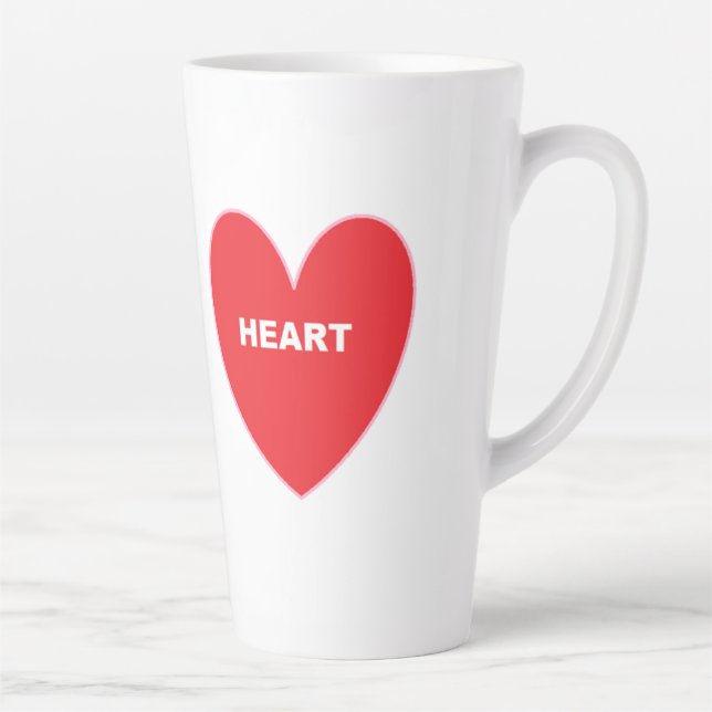 Caneca De Café Latte Heart Latte (Direita)