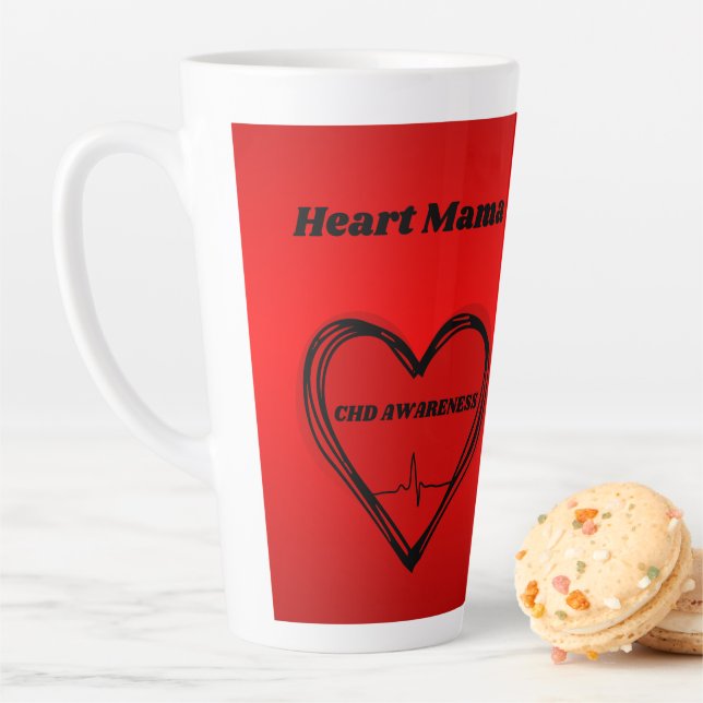 Caneca De Café Latte Heart Mama Mug (In Situ)