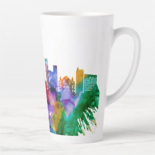 Caneca De Café Latte Helsinki Skyline