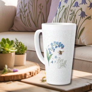 Caneca De Café Latte Heritage Bee Still – Floral Botânica