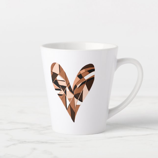 Caneca De Café Latte Herz-Bild (Direita)