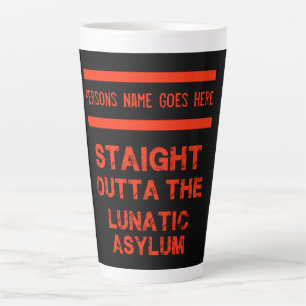Caneca De Café Latte Hetero fora do asilo lunático