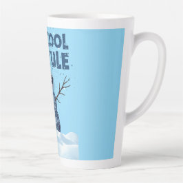Caneca De Café Latte Hip Snowman Holiday Design - Mugs