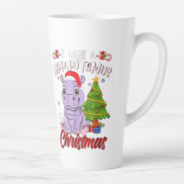 Caneca De Café Latte HIPPO Latte Mug (Direita)