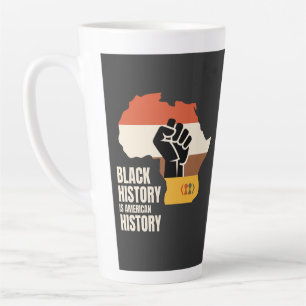 Caneca De Café Latte História Negra É Cultura Patrimônio Americano