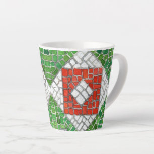 Caneca De Café Latte HOLIDAY MOSAIC Latte Mug