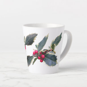 Caneca De Café Latte Holly Cust Europeu. Lã branca