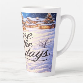 Caneca De Café Latte 'Home for the Holidays' Latte Mug