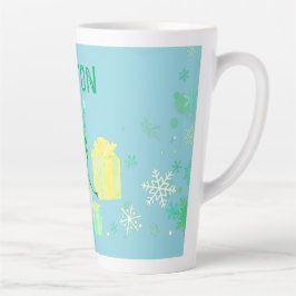 Caneca De Café Latte Homem de Neve Personalizado com presentes