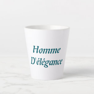 Caneca De Café Latte Homme D'élégance Latte Mug