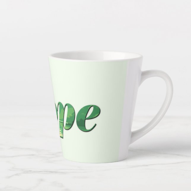 Caneca De Café Latte Hope. (Direita)