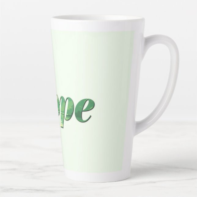 Caneca De Café Latte Hope. (Direita)
