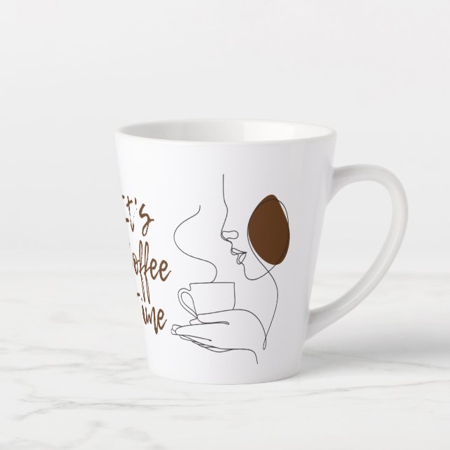 Caneca De Café Latte Hora do Café Latte Mug (Direita)