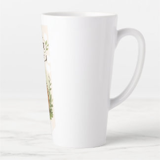 Caneca De Café Latte Hora do Chá do Capivara | Capivara Fofa Bebendo Ch