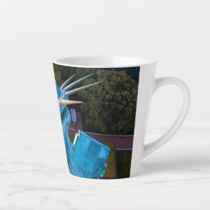 Caneca De Café Latte Horizonte de Nova York, Tocha da Estátua da Liberd