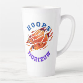 Caneca De Café Latte Horizonte Hoops