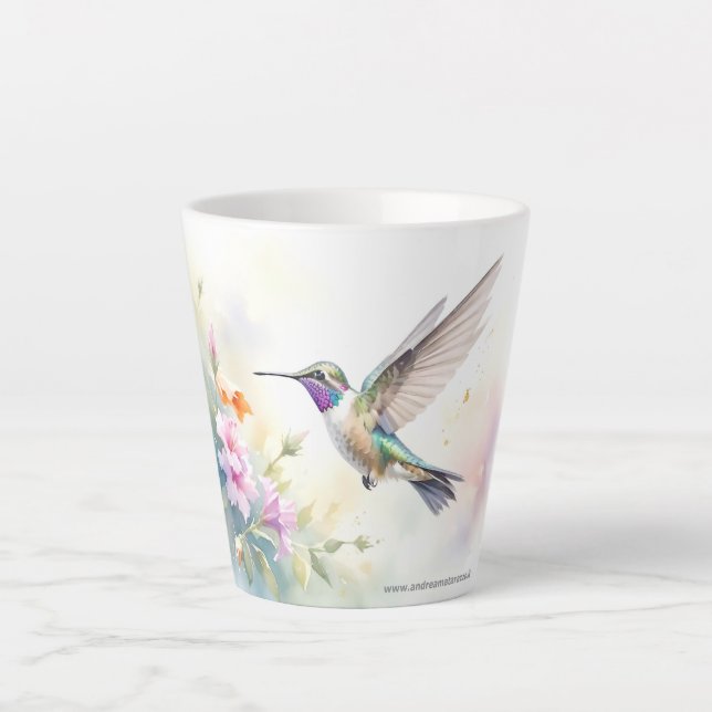 Caneca De Café Latte Hummingbird (Frente)