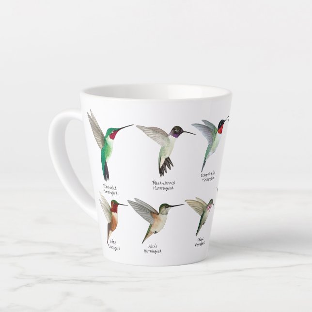Caneca De Café Latte Hummingbird norte-americano (Ângulo esquerdo)
