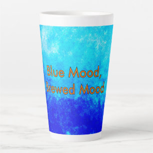 Caneca De Café Latte "Humor Azul, Humor Criado"
