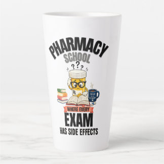 Caneca De Café Latte Humor da Faculdade de Farmácia