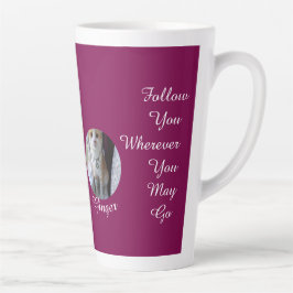Caneca De Café Latte Humor de Impressão de Pata de Gato Foto de Gato